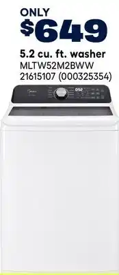 RONA MIDEA 5.2 cu. ft. washer offer