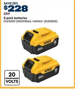RONA 2-pack batteries offer