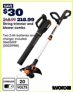 RONA WORX String trimmer and blower combo offer