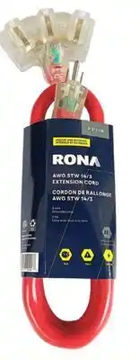 RONA RONA Outdoor extension cord offer