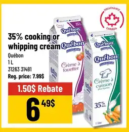 Mayrand 35% cooking or whipping cream offer