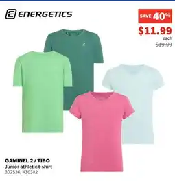 Sports Experts ENERGETICS GAMINEL 2/TIBO Junior athletic t-shirt offer