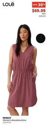 Sports Experts LOLE PAISLEY Women's sleeveless dress offer