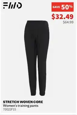 Sports Experts FWD STRETCH WOVEN CORE Women's training pants offer