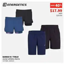 Sports Experts ENERGETICS BAMAS VI / THILO Junior athletic shorts offer