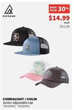 Sports Experts RIPZONE CONNAUGHT/COLIN Junior adjustable cap offer