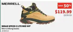 Sports Experts MERRELL MOAB SPEED 2 LTR MID WP Men's hiking boots offer