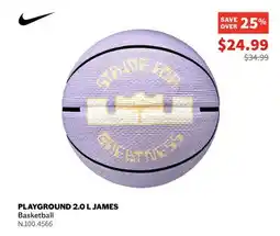 Sports Experts NIKE PLAYGROUND 2.0 L JAMES Basketball offer