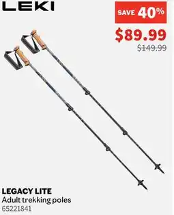 Sports Experts LEKI LEGACY LITE Adult trekking poles offer