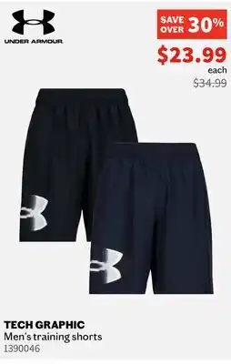 Sports Experts UNDER ARMOUR TECH GRAPHIC Men's training shorts offer