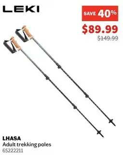Sports Experts LEKI LHASA Adult trekking poles offer
