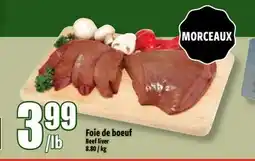 Bonanza Foie de boeuf offer
