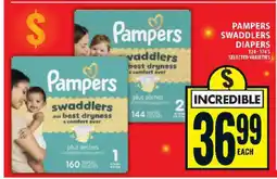 Super C Pampers Swaddlers Diapers offer