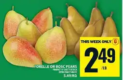 Super C Forelle or Bosc Pears offer