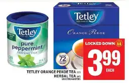 Super C Tetley Orange Pekoe Tea 72's / Herbal Tea 20's offer