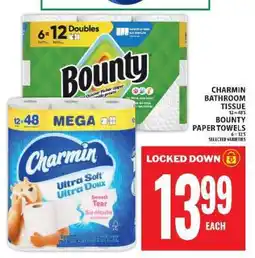 Super C Charmin Bathroom Tissue / Bounty Paper Towels offer