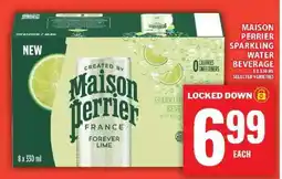 Super C MAISON PERRIER Sparkling Water Beverage offer