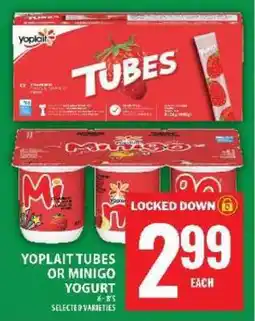 Super C YOPLAIT TUBES OR MINIGO YOGURT offer
