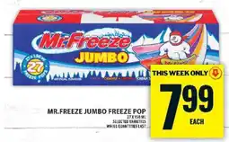 Super C Mr. Freeze Jumbo Freeze Pop offer