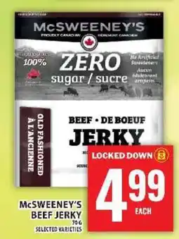 Super C McSweeney's Beef Jerky offer