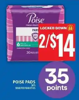 Super C POISE PADS offer