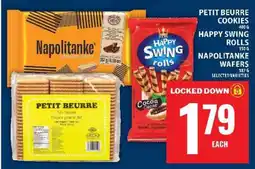 Super C PETIT BEURRE COOKIES, HAPPY SWING ROLLS, NAPOLITANKE WAFERS offer