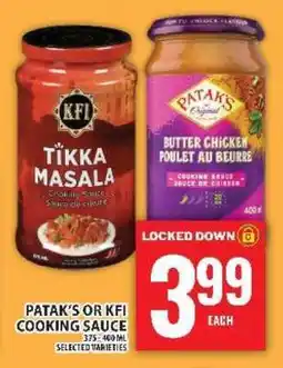 Super C Patak's or KFI Cooking Sauce offer
