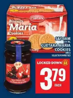 Super C S&F Jam / Cuétara Maria Cookies offer