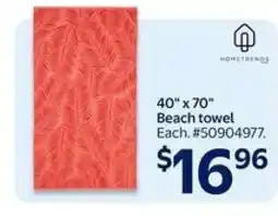 Walmart Beach Towel offer