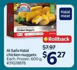 Walmart Al Safa Halal chicken nuggets offer