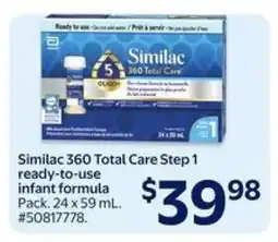 Walmart Similac 360 Total Care Step 1 offer