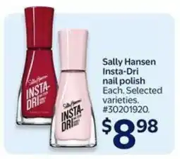 Walmart Sally Hansen Insta-Dri Nail Polish offer