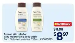 Walmart Aveeno Skin Relief or Daily Moisturizing Body Wash offer
