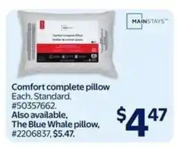 Walmart Comfort Complete Pillow offer