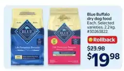 Walmart Blue Buffalo Dry Dog Food offer