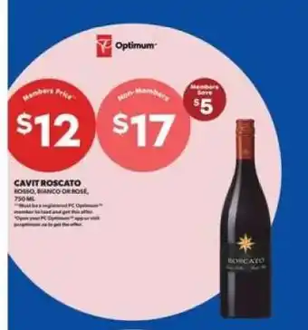 Real Canadian Liquorstore Cavit Roscato offer