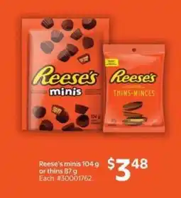 Walmart Reese's minis or thins offer