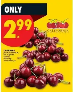 No Frills California Cherries offer
