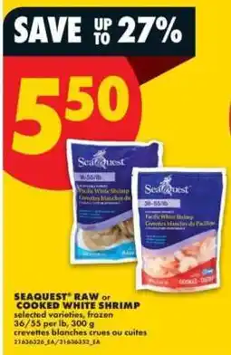 No Frills SEAQUEST RAW or COOKED WHITE SHRIMP offer