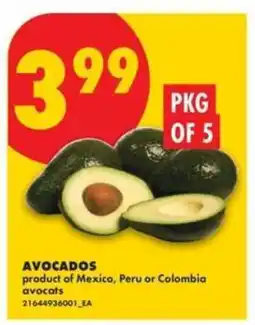 No Frills Avocados offer