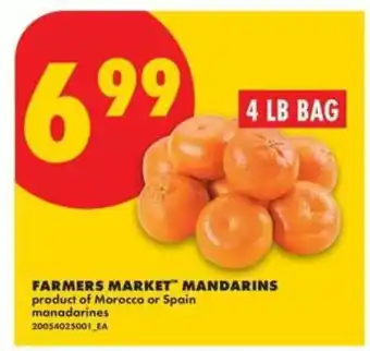 No Frills FARMERS MARKET MANDARINS offer