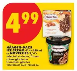No Frills HÄAGEN-DAZS ICE CREAM OR NOVELTIES offer