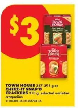 No Frills TOWN HOUSE or CHEEZ-IT SNAP'D CRACKERS offer