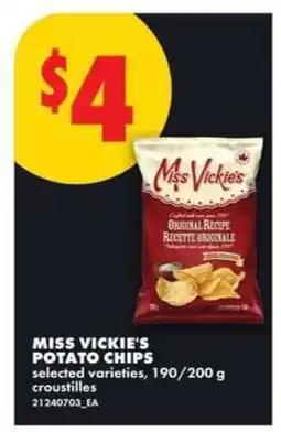 No Frills MISS VICKIE’S POTATO CHIPS offer