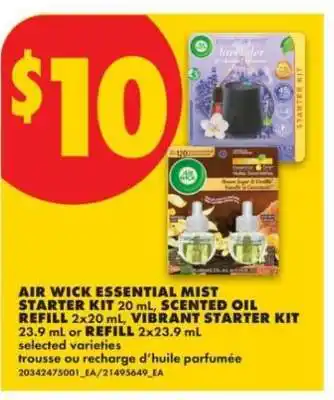 No Frills AIR WICK ESSENTIAL MIST STARTER KIT offer