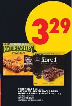 No Frills Fibre 1 Bars or Nature Valley Granola Bars, Protein Bars or Biscuits offer