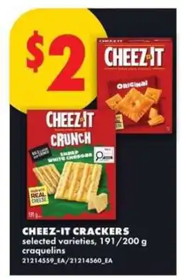 No Frills Cheez-It Crackers offer