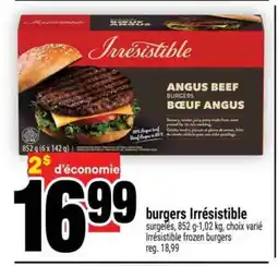 Super C BURGERS IRRÉSISTIBLE offer
