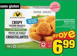 Super C Sunrise Farms Crispy Chicken Nuggets offer