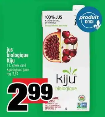 Super C jus biologique Kiju offer